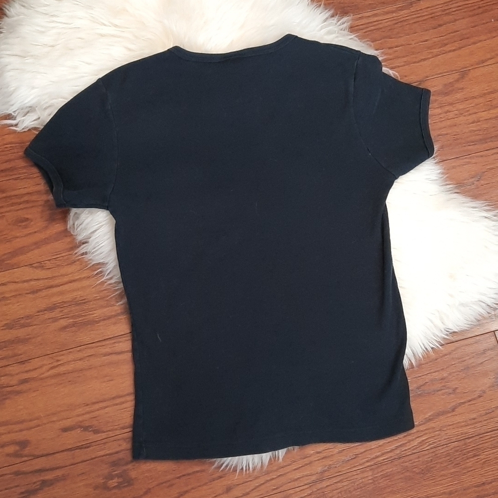 90's Vintage Vans Vneck Fitted Tshirt - Picture 4 of 4